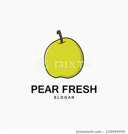 Pear Silhouette Design Vector Illustration 139404449