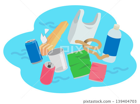 海洋垃圾問題,海洋中漂浮的垃圾 海洋垃圾問題,海洋中漂浮的垃圾 139404703