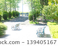 Lush park bench 139405167