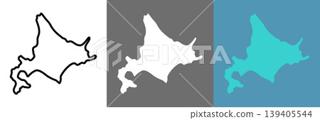 Simple icons of Hokkaido Simple icons of Hokkaido 139405544