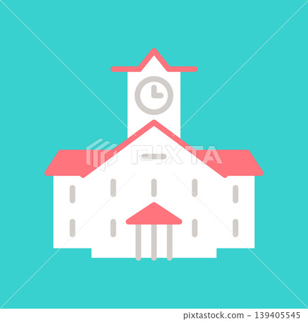 A simple icon of the Sapporo Clock Tower A simple icon of the Sapporo Clock Tower 139405545