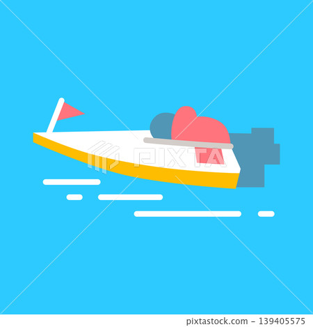 Simple icon for boat racing Simple icon for boat racing 139405575