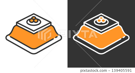 一個簡單的暖桌(kotatsu)圖示。 一個簡單的暖桌(kotatsu)圖示。 139405591