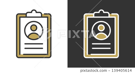 Simple icon for personal information Simple icon for personal information 139405614