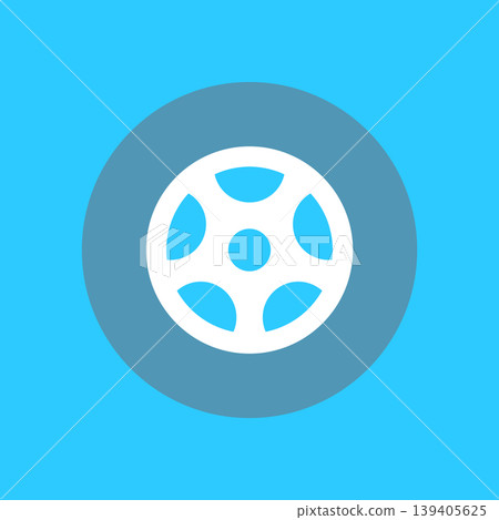 Simple tire icon Simple tire icon 139405625