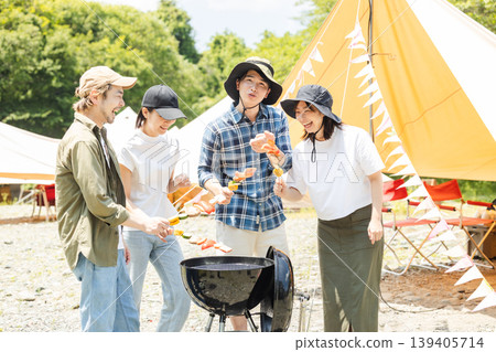 Camping barbecue Camping barbecue 139405714