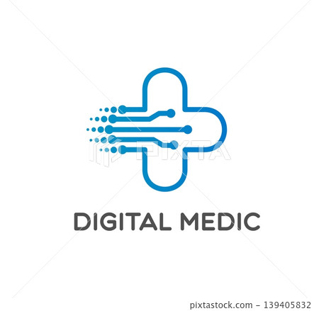 Digital health care technology icon, medical innovation sign. Healthcare startup symbol, medicine tech service vector sign. Digital health innovation icon with blue line cross and motherboard traces Digital health care technology icon, medical innovation sign. Healthcare startup symbol, medicine tech service vector sign. Digital health innovation icon with blue line cross and motherboard traces 139405832