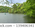 Deep green Takaragaike Pond 139406341