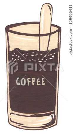 Handdrawn Coffee Cup Illustration Handdrawn Coffee Cup Illustration 139406411