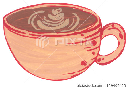 Handdrawn Coffee Cup Illustration Handdrawn Coffee Cup Illustration 139406423