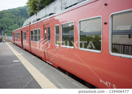 Trains that stop at Amarube Station in Mikata District, Hyogo Prefecture. Trains that stop at Amarube Station in Mikata District, Hyogo Prefecture. 139406477