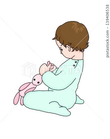 孩子們在玩絨毛玩具 139406538