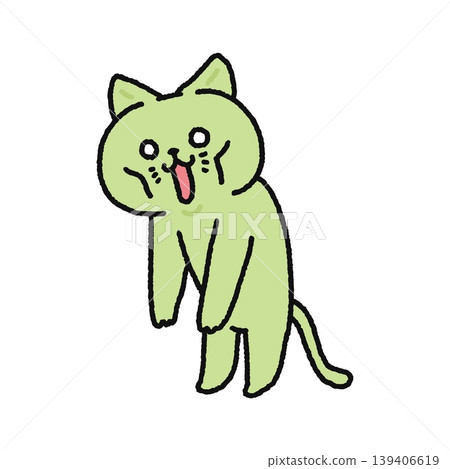 A cat that is staggering and exhausted A cat that is staggering and exhausted 139406619