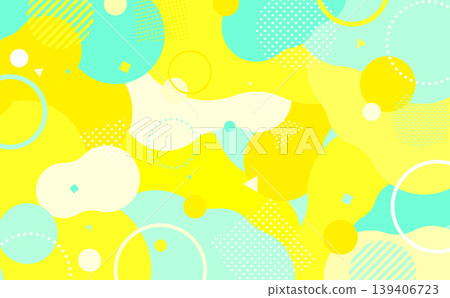 Bright and poppy abstract background in yellow and light blue (horizontal view) Bright and poppy abstract background in yellow and light blue (horizontal view) 139406723