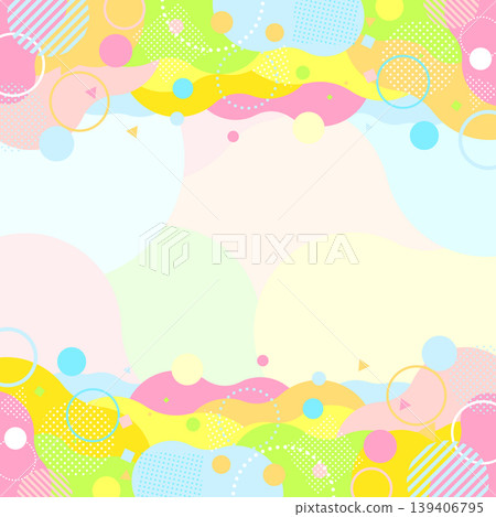 Colorful pop abstract frame and background 3_square Colorful pop abstract frame and background 3_square 139406795