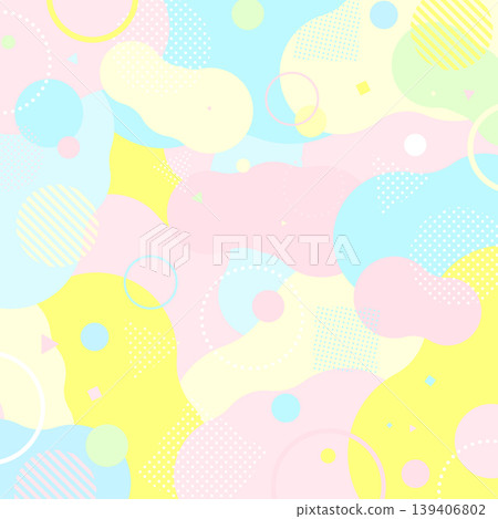 色彩繽紛的波普抽象背景_方形 色彩繽紛的波普抽象背景_方形 139406802