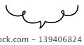 Cloud-shaped speech bubble in the lower half 139406824