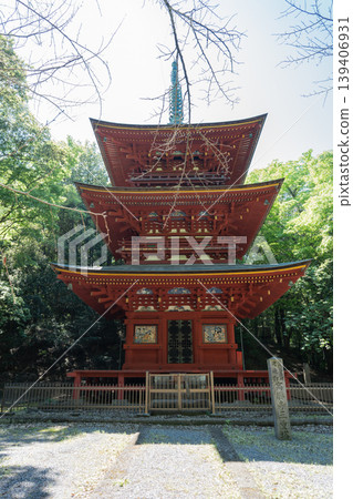 The three-story pagoda of Koshōji Temple on Iwafune Mountain (Tochigi City, Tochigi Prefecture) The three-story pagoda of Koshōji Temple on Iwafune Mountain (Tochigi City, Tochigi Prefecture) 139406931