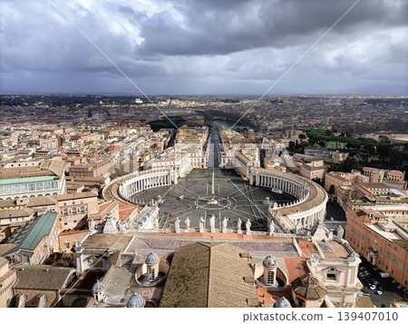 View from the dome of St. Peter's Basilica, Italy 139407010