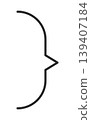 Simple curly braces, half a speech bubble 139407184