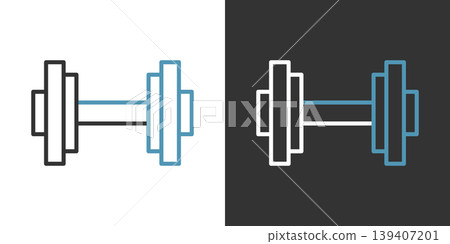 dumbbell icon 139407201