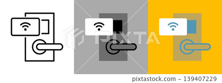 simple card key icon 139407229