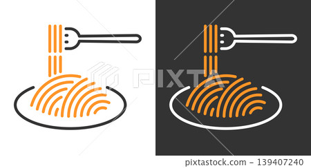 simple pasta icon simple pasta icon 139407240