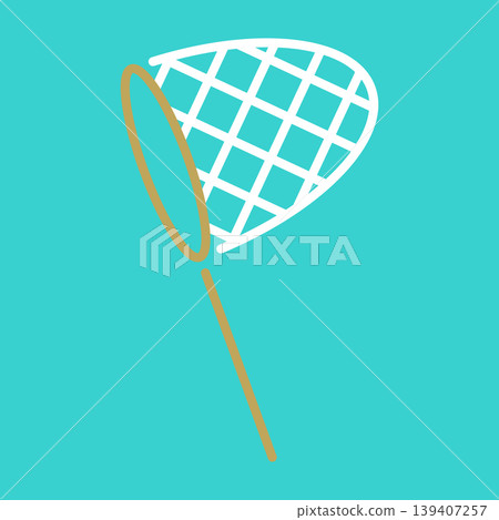 Simple insect catching net icon 139407257