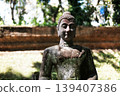 Ancient buddha statue in Wat Umong is ancient temple in Chiang Mai of Thailand 139407386