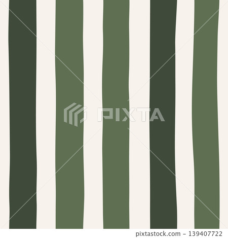 Wide vertical stripe seamless pattern in deep olive and cream bold textile fabric Wide vertical stripe seamless pattern in deep olive and cream bold textile fabric 139407722