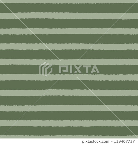Dense horizontal stripe seamless pattern in olive green earthy textile style fabric design Dense horizontal stripe seamless pattern in olive green earthy textile style fabric design 139407737