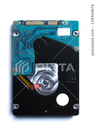 Hard disk drive isolated on a white background 139408678