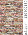 Vertical Brick Wall Texture Background. Red Bricks Close Up 139409150