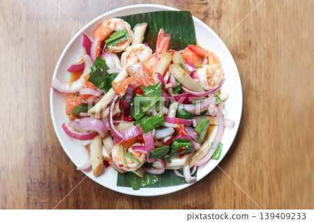 spicy salad or spicy shrimp salad or salmon salad , shrimp and salmon salad spicy salad or spicy shrimp salad or salmon salad , shrimp and salmon salad 139409233