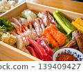 Hand rolled sushi 139409427