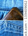 Brown Leather Wallet in Jeans Pocket. Close Up Casual Lifestyle Detail 139409662