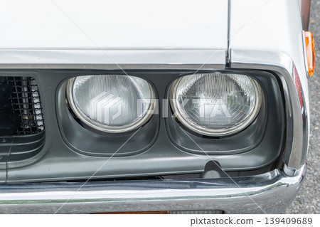 舊車的車燈 舊車的車燈 139409689