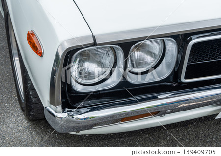 舊車的車燈 舊車的車燈 139409705