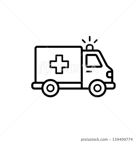 Medical Ambulance Emergency Vehicle Icon Medical Ambulance Emergency Vehicle Icon 139409774