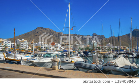 Marina of Puerto de Pollensa, Spain Marina of Puerto de Pollensa, Spain 139409840