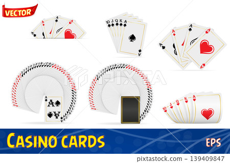 casino cards for gambling vector illustration casino cards for gambling vector illustration 139409847