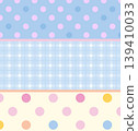 Vector of polka dot and checked patterns for background, wallpaper, backdrop, fabric print, textile, garment, poster, postcard, print, clothes, texture, decorations, book cover, sticky note, notepads 139410033