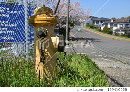 Fire hydrant remaining at the site of former US military housing in Negishi, Yokohama Fire hydrant remaining at the site of former US military housing in Negishi, Yokohama 139410966