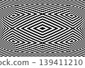 Abstract Geometric Convex Pattern. 3D Illusion Effect. Abstract Geometric Convex Pattern. 3D Illusion Effect. 139411210