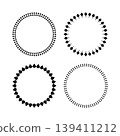 Radial Circle Patterns for Decorative Round Frames Set. Radial Circle Patterns for Decorative Round Frames Set. 139411212