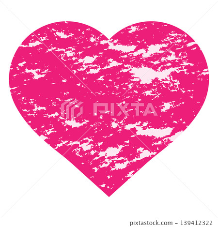 Distressed pink vector heart Distressed pink vector heart 139412322