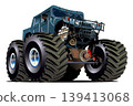 Cartoon Monster Truck 139413068