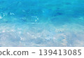 透明的海水和水面波紋紋理照片 139413085