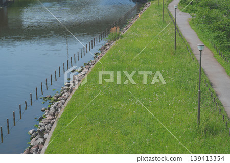 Promenade along the river Promenade along the river 139413354