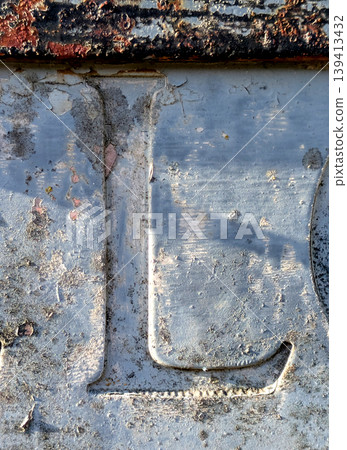 Written Letter in Distressed Font Typography Found Ransom Text L 139413432